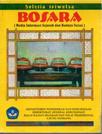 Image of Buletin Triwulan : BOSARA (Media Informasi Sejarah dan Budaya Sulsel) Januari Maret 1997