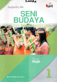 Image of Seni Budaya : Untuk SMA/MA Kelas X