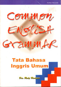 Image of Common English Grammar: Tata Bahasa Inggris Umum